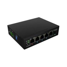 LANBERG ILFE-4P-1GE-1S-90 LIGHT INDUSTRIAL POE 1XBT 3XAT SFP+ETH DIN FAST ETHERNET SWITCH
