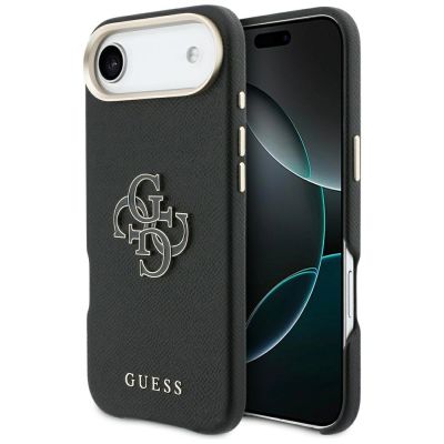 Guess FW Resin Logo iPhone Air Hülle - Schwarz