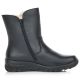6. Rieker Z7172-00 Wasserdichte, bequeme schwarze Damen-Ankle-Boots aus Leder