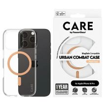 CARE by PanzerGlass Flaggschiff-Hülle iPhone 16 Pro 6,3" pfirsich/pfirsich MagSafe 1374