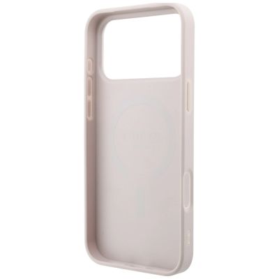 7. Guess Embossed 4G Ring Classic MagSafe Hülle für iPhone 18 Pro / 17 Pro – Rosa