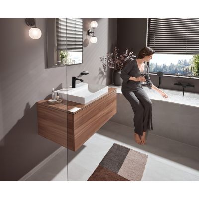 4. Hansgrohe Vivenis Einhebel-Waschtischarmatur 110 mit Lift-Up-Ablauf, matt schwarz