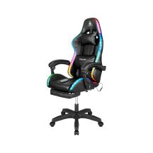 Kruger&Matz GX-150 Gaming-Stuhl, Schwarz, LED, 7-Punkt-Massage