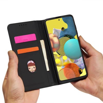 11. Magnetkartenetui für Xiaomi Redmi Note 11 Pouch Card Wallet Kartenhalter Schwarz