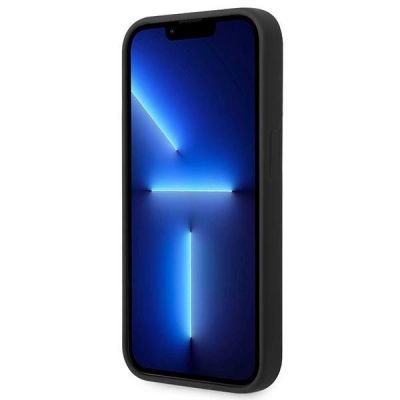 5. Guess GUHMP14LSBPLK iPhone 14 Pro 6,1" schwarz/schwarze Hartschale Silikon-Logoplatte MagSafe