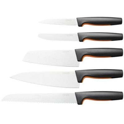 Fiskars 1057558 Küchenbesteck und Messerset 5-teilig.