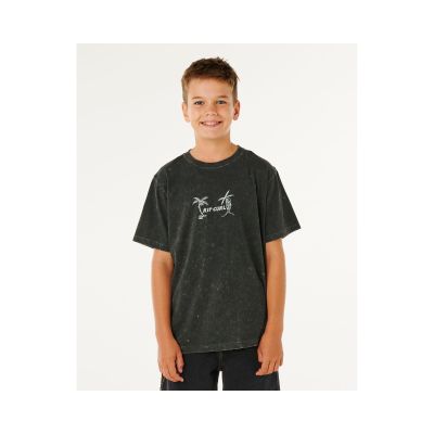 RIP CURL Eternal Shred Wash Tee-Boy Schwarz