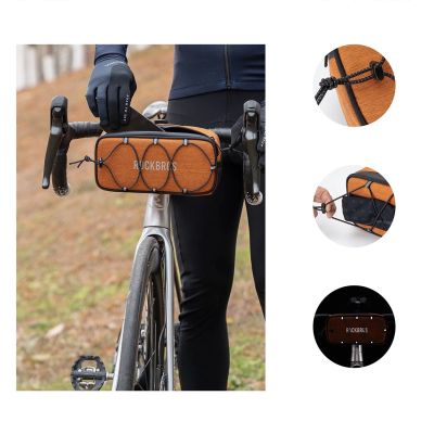 4. Rockbros TL001 ROAD TO SKY 1,9L Lenkertasche, wasserdicht – Orange