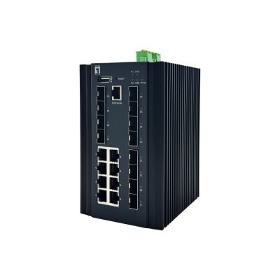 5. LevelOne Industrial L2+ Managed Switch 20-Port/IP40+DIN 2,5 Gbit/s