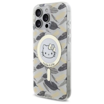 2. Hello Kitty IML Golden Leaves MagSafe Hülle für iPhone 16 Pro Max – weiß