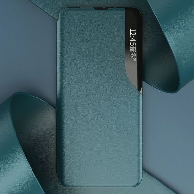 7. Eco Leather View Case Elegante Flip Cover Hülle mit Standfunktion Xiaomi Redmi K40 Pro + / K40 Pro / K40 / Poco F3 Orange