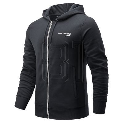 3. New Balance Classic Core Fleece FZ BK M MJ03907BK Sweatshirt