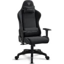 SENSE7 Spellcaster FUKU Gaming-Stuhl, schwarz, Stoffbezug, verstellbar, mit Rollen, Belastbarkeit 150 kg
