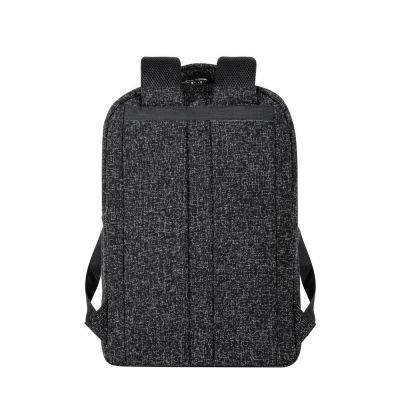 6. RIVACASE Anvik 15,6"-Laptop-Rucksack, 15 l, schwarz, aus wasserdichtem Material, Fächer für ein 10,5"-Tablet, Smartphone, Dokumente, Zubehör, Trinkflasche