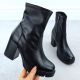 2. Schwarze Damen-Stiefeletten mit Blockabsatz Potocki 12419