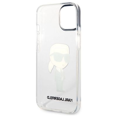 7. Karl Lagerfeld Ikonik Karl Lagerfeld Hülle für iPhone 13 / 14 / 15 - Transparent