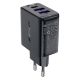 3. Acefast A57 PD 35W GaN-Ladegerät 2 x USB-A + USB-C mit 3 Anschlüssen – Schwarz