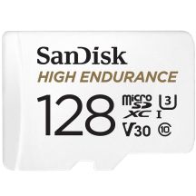 Hochleistungsfähige microSDXC 128GB V30 mit Adapter (Recorder und Monitoring)