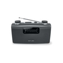 Muse M-058 R Tragbares Analoggerät Schwarz, Grau