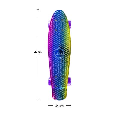 64. Nils Extreme ELECTROSTYLE PENNYBOARD PNB01 RAINBOW Skateboard 