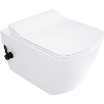 WC-Becken mit Bidetfunktion – mit Mischbatterie