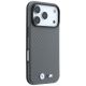 4. BMW M Carbon Metal Logo MagSafe Hülle für iPhone 17 Pro Max / 18 Pro Max – Grau