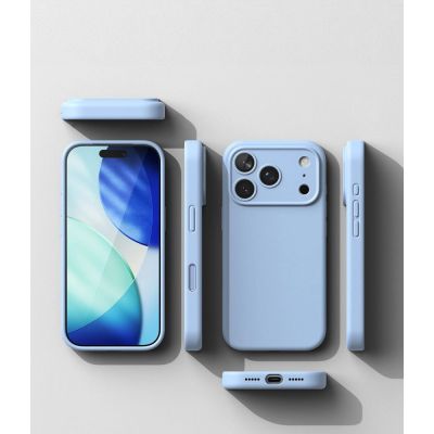 6. Ringke Silikon MagSafe Hülle für iPhone 18 Pro - Hellblau