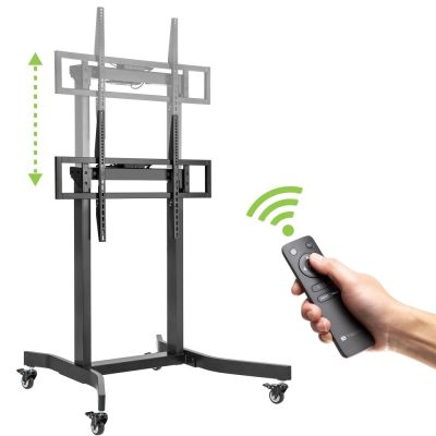 7. TECHLY MOBILER TV-STÄNDER 55-100" BIS 120 KG ELEKTRISCH