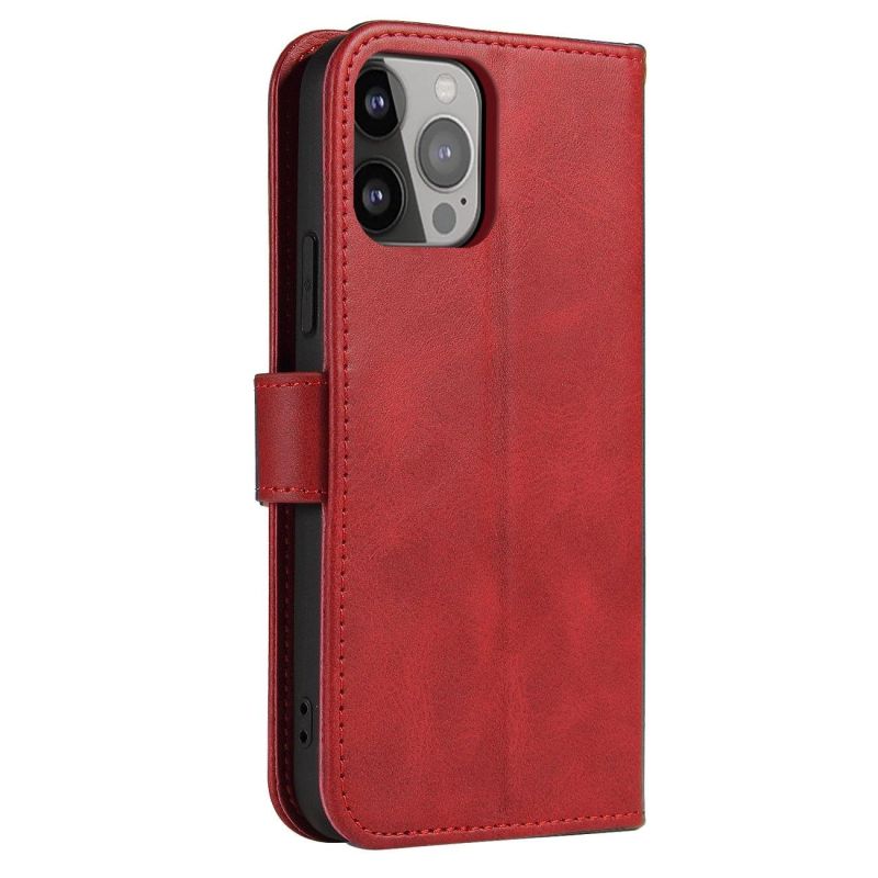 4. Magnet Case Hülle für Samsung Galaxy S23 Hülle mit Flip Wallet Ständer rot