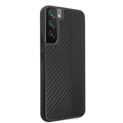 4. AMG Carbon Stripe&Embossed Case für Samsung Galaxy S22+ - Schwarz