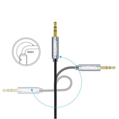 9. Choetech AUX002 Kabel 3,5 mm Miniklinke (männlich) / 3,5 mm Miniklinke (männlich) 1,2 m – schwarz