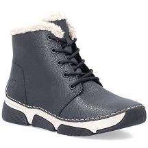 Damen-Ankle-Boots aus Leder, gefüttert, schwarz, Rieker 45946-00