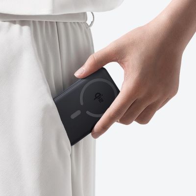 5. Baseus EnerFill FM12 10000mAh 22,5W Qi2 Powerbank MagSafe-kompatibel mit Baseus Simple USB-C 20V/3A 30cm Kabel - Schwarz