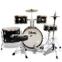 V-TONE ADJR 1 BK Junior-Akustik-Schlagzeugset schwarz