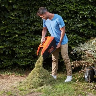 9. Black & Decker BCMW3318L2 Akku für Rasenmäher, schwarz/orange