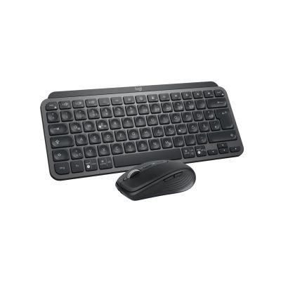 Logitech 920-011054 Tastatur und Maus inklusive, Office RF Wireless + Bluetooth, QWERTZ, Deutsch, Graphit
