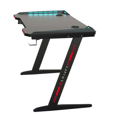 3. Raptor GT100 Gaming-Schreibtisch 120x60cm RGB Schwarz