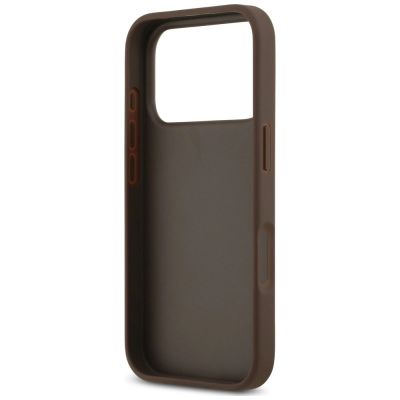 7. Guess 4G nauble Card Triange Hülle für iPhone 18 Pro / 17 Pro – braun