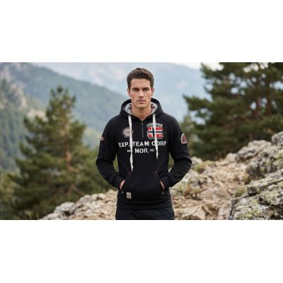 7. Herren-Sweatshirt Geographical Norway GOPTAINE MEN 100 EO BS2 (WT1885H/GN-BLACK)