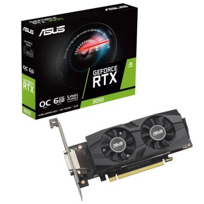 8. ASUS GeForce RTX 3050 LP BRK OC Edition NVIDIA 6 GB GDDR6