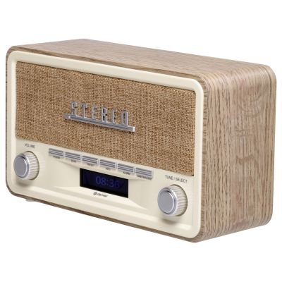 4. Retro-Radio Denver DAB-18, helles Holz