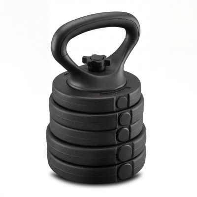 2. 4-in-1-Hantelset (Langhantel, Kurzhanteln, Kettlebell, Liegestützgriffe) Spokey PONDUS SET 20 kg