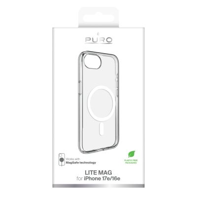 2. Puro Lite Mag Case mit MagSafe für iPhone 16e/17e – Transparent