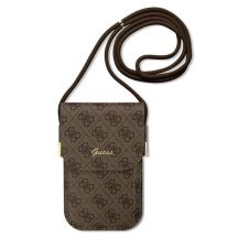 Guess 4G Metal Script Logo Handtasche – braun