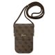 Guess 4G Metal Script Logo Handtasche – braun