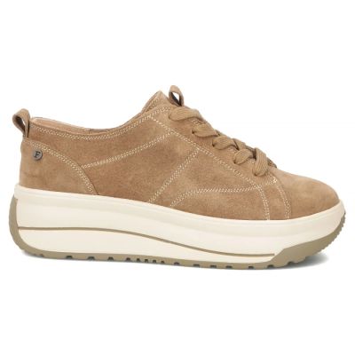 2. Beige Leder-Plateau-Sneaker Filippo DP7959