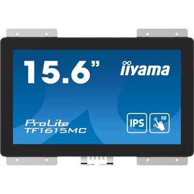 5. iiyama ProLite TF1615MC-B1 Computermonitor 39,6 cm (15,6 Zoll) 1920 x 1080 Pixel Full HD Touchscreen Schwarz