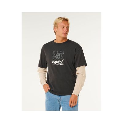 RIP CURL Inner Visions Smashed Langarmshirt Schwarz