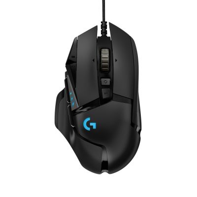 Logitech G502 Gaming HERO EU Maus 910-005471 (optisch; 16000 DPI; schwarz)