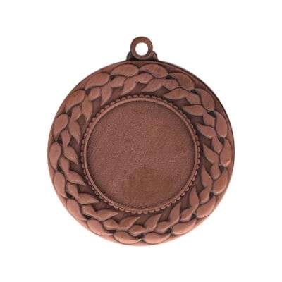 4. Bronzemedaille mit Platz für ein 25-mm-Emblem – Stahlmedaille